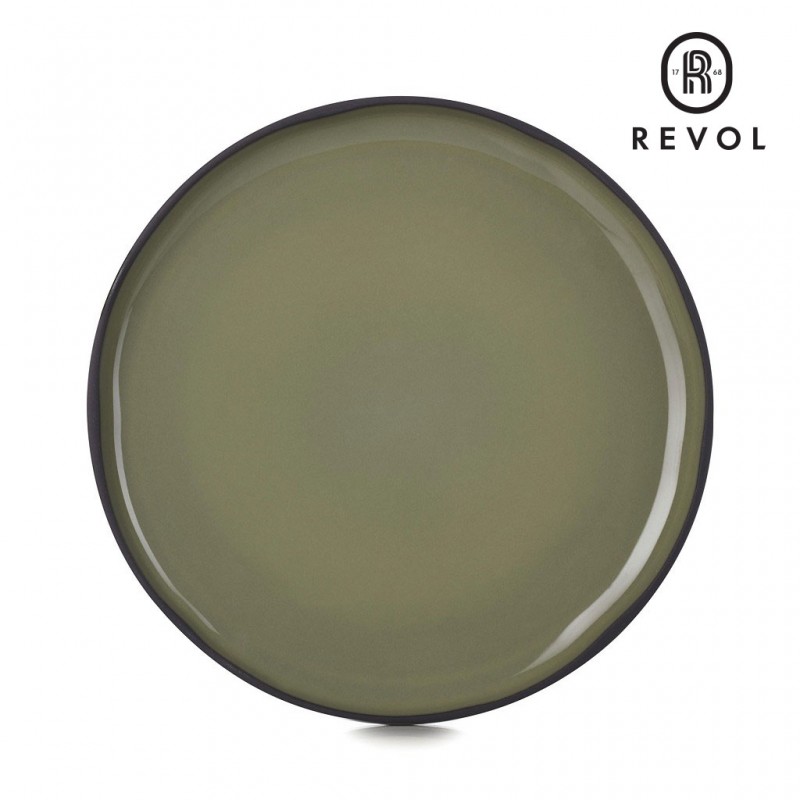 Revol Caractere πιάτο για επιδόρπιο πράσινης απόχρωσης σετ τεσσάρων τεμαχίων 21x2 εκ