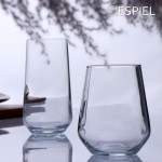 Allegra ποτήρι γυάλινο νερού διάφανο σετ τριών τεμαχίων 7.8x14.8 εκ