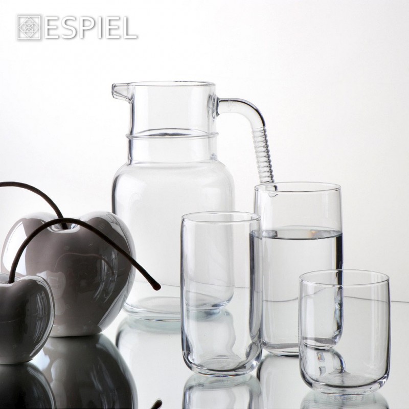 Iconic ποτήρι νερού διάφανο από γυαλί σετ δύο τεμαχίων 7.6x14.4 εκ