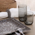 Iconic Smoke γυάλινο ποτήρι νερού 350 ml σετ 3 τεμαχίων 6.95x12.9 εκ