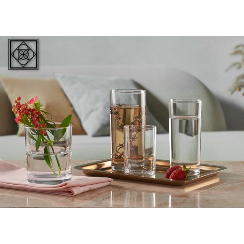 Istanbul ποτήρι για ουίσκι γυάλινο διάφανο σετ έξι τεμαχίων 7.3x8.8 εκ