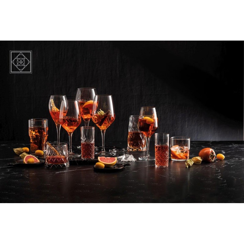 Monte Carlo γυάλινα ποτήρια κόκκινου κρασιού σετ των έξι τεμαχίων 8x22 εκ