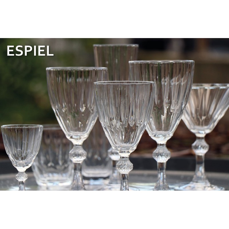 Diamond Martini διάφανο ποτήρι κολωνάτο γυάλινο σετ έξι τεμαχίων 11.7x15 εκ