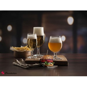 Γυάλινο ποτήρι Draft για μπύρα σετ των έξι τεμαχίων 8x19 εκ