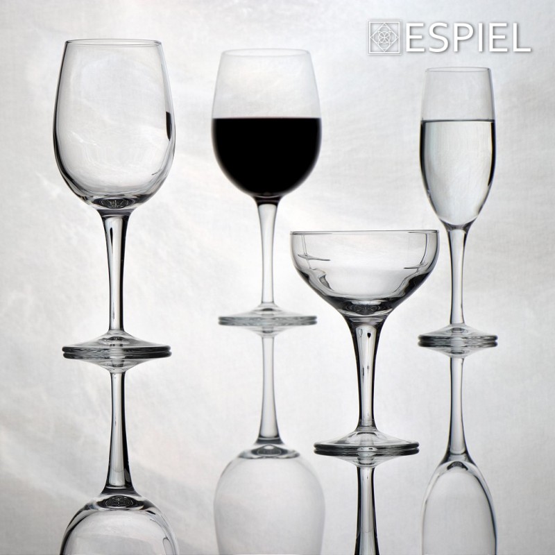 Moda ποτήρι για σαμπάνια διάφανο σετ δώδεκα τεμάχια 6.7x13.8 εκ