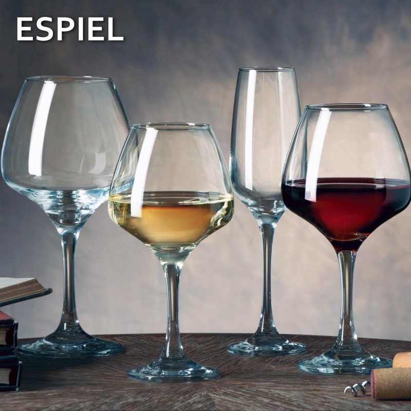 Risus διάφανο κολωνάτο ποτήρι από γυαλί για κόκκινο κρασί σετ έξι τεμαχίων 9.5x18.3 εκ