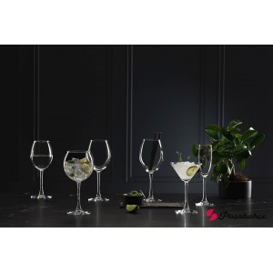 Enoteca ποτήρι κρασιού κολωνάτο διάφανο σετ δύο τεμαχίων 8.2x22.3 εκ