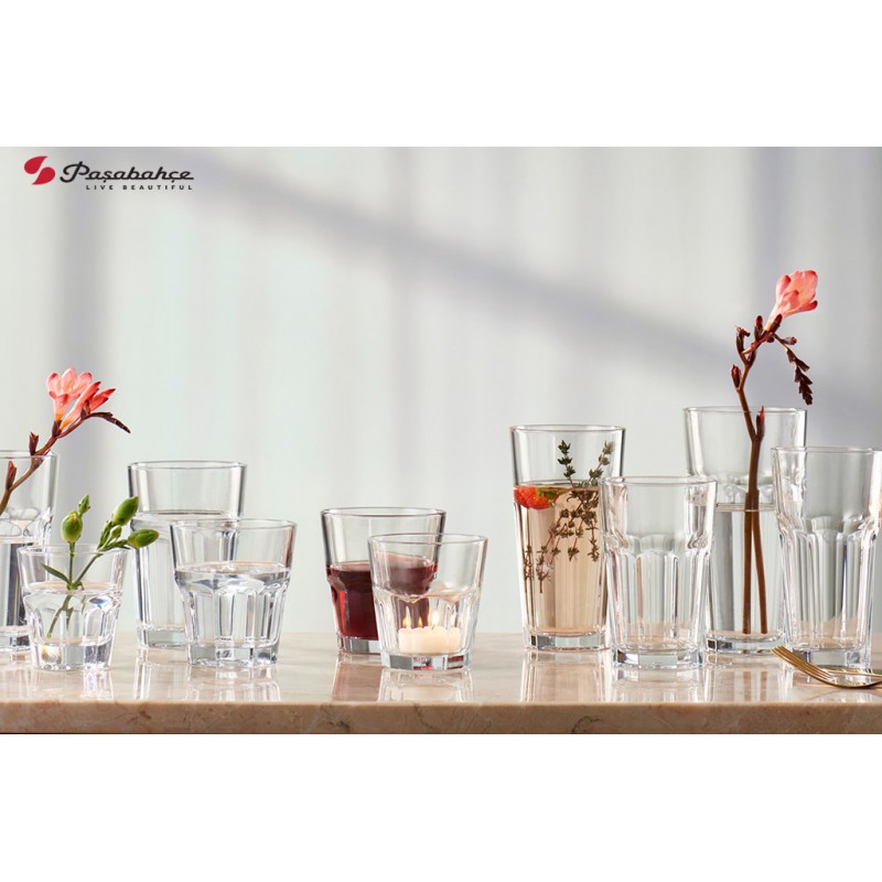 Casablanca γυάλινο ποτήρι για χυμό με αντιβακτηριακές ιδιότητες σετ των δώδεκα τεμαχίων 7.8x12 εκ