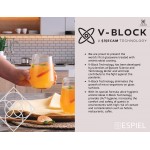 Casablanca V-Block ποτήρια χυμού με αντιβακτηριακές ιδιότητες σετ των έξι τεμαχίων 8x12 εκ