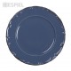 Liana πορσελάνινο πιάτο φαγητού γαλάζιο με καφέ φινίρισμα σετ έξι τεμαχίων 27 εκ