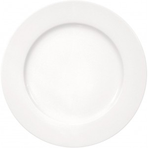 Meran πορσελάνινο πιάτο στρογγυλό λευκό σετ των έξι τεμαχίων 30 εκ