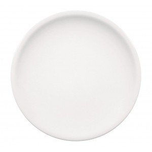 Compact πορσελάνινο πιάτο στρογγυλό λευκό κουπ σετ των έξι τεμαχίων 19 εκ