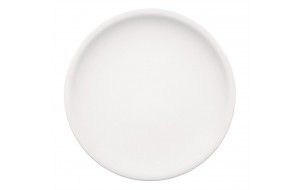 Compact πορσελάνινο πιάτο στρογγυλό λευκό κουπ σετ των έξι τεμαχίων 25 εκ