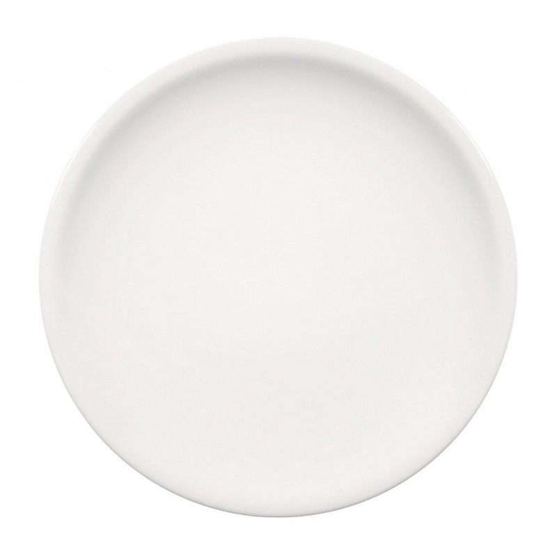 Compact πορσελάνινο πιάτο στρογγυλό λευκό κουπ σετ των έξι τεμαχίων 27 εκ
