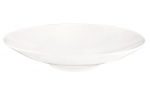 Coup fine dining πορσελάνινο βαθύ πιάτο στρογγυλό λευκό σετ των έξι τεμαχίων 23 εκ