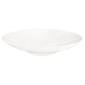 Coup fine dining πορσελάνινο βαθύ πιάτο στρογγυλό λευκό σετ των έξι τεμαχίων 23 εκ
