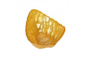 Pinecone μπωλ σε σχήμα κουκουνάρι σε κίτρινη απόχρωση σετ των δώδεκα τεμαχίων 12 εκ