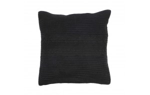 Retro μαξιλάρι σε μαύρο χρώμα 45x45 εκ