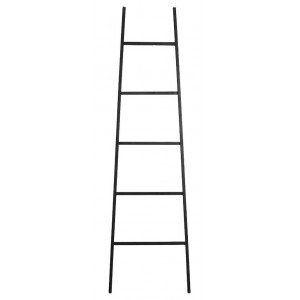 Μεταλλική διακοσμητική σκάλα σε μαύρο χρώμα 45x160 εκ