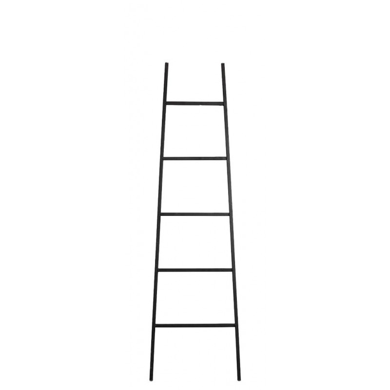 Διακοσμητική σκάλα μεταλλική σε μαύρο χρώμα 35x120 εκ