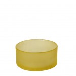 Caprice μπωλ γυάλινο σε κίτρινη απόχρωση σετ των έξι 15x6 εκ