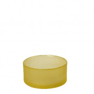 Caprice μπωλ γυάλινο σε κίτρινη απόχρωση σετ των έξι 12 εκ