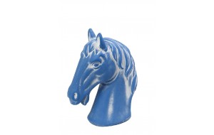 Ethnic μπλε κεφάλι αλόγου σετ τέσσερα τεμάχια 15x7.5x19 εκ
