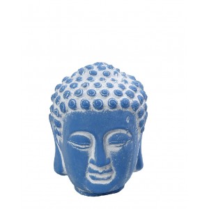 Βούδας διακοσμητικός κεραμικός μπλε σετ τέσσερα τεμάχια 12x12x16 εκ