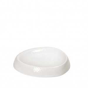 Siders πιάτο βραχάκι ρηχό από πορσελάνη σε λευκό χρώμα σετ τεσσάρων τεμαχίων 19.5x3.5 εκ