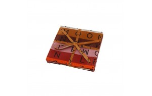 Σουβέρ τετράγωνα πολύχρωμα με γράμματα σετ των εικοσιτεσσάρων τεμαχίων 10 εκ