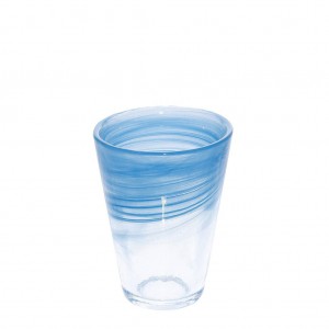 Σετ έξι ποτηριών για κοκτέιλ Atlas σε γαλάζιο χρώμα 9x13 εκ