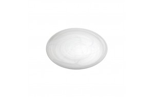 Στρογγυλό λευκό πιάτο Atlas σετ των έξι τεμαχίων 21 εκ