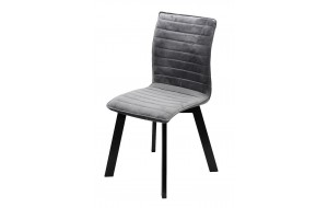 Minimal καρέκλα με γκρι ύφασμα 43x55x90 εκ