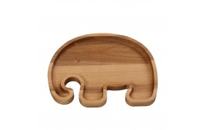 Ξύλινο πλατώ σερβιρίσματος σε σχήμα Ελέφαντα 23x18 εκ