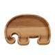 Ξύλινο πλατώ σερβιρίσματος σε σχήμα Ελέφαντα 23x18 εκ