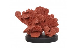 Επιτραπέζιο διακοσμητικό κόκκινο κοράλλι από πολυρέζιν 23x13x18 εκ