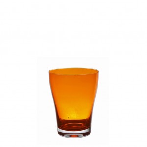 Γυάλινο ποτήρι νερού πορτοκαλί σετ των έξι τεμαχίων 8x11 εκ
