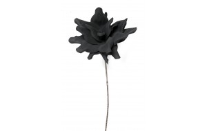 Τεχνητό διακοσμητικό λουλούδι σε μαύρο χρώμα σετ των έξι τεμαχίων 90 εκ