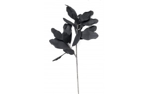 Τεχνητό διακοσμητικό λουλούδι σε μαύρο χρώμα σετ των έξι τεμαχίων 95 εκ