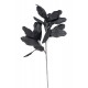 Τεχνητό διακοσμητικό λουλούδι σε μαύρο χρώμα σετ των έξι τεμαχίων 95 εκ