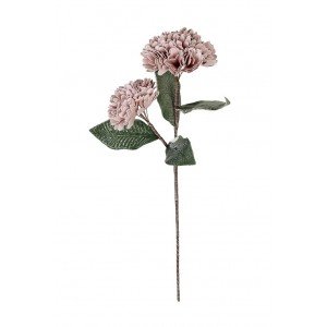 Διακοσμητικό κλαδί με δύο άνθη σε ροζ απόχρωση σετ των έξι τεμαχίων 83 εκ