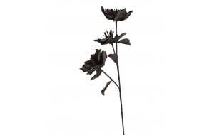 Διακοσμητικό τεχνητό λουλούδι σε καφέ απόχρωση σετ των έξι τεμαχίων 90 εκ
