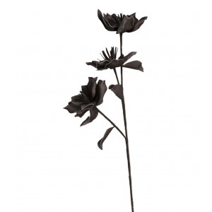 Διακοσμητικό τεχνητό λουλούδι σε καφέ απόχρωση σετ των έξι τεμαχίων 90 εκ