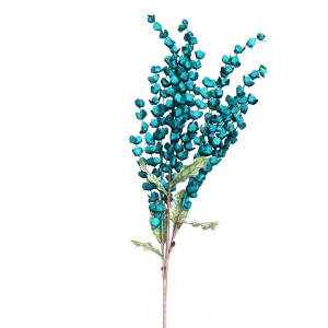 Διακοσμητικό τεχνητό λουλούδι σε μπλε απόχρωση σετ των έξι τεμαχίων 120 εκ