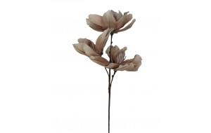 Διακοσμητικό τεχνητό λουλούδι σε μπεζ απόχρωση σετ των έξι τεμαχίων 89 εκ