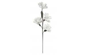 Διακοσμητικό λουλούδι σε λευκό χρώμα σετ των έξι τεμαχίων 100 εκ
