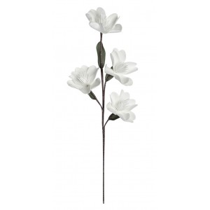 Διακοσμητικό λουλούδι σε λευκό χρώμα σετ των έξι τεμαχίων 100 εκ