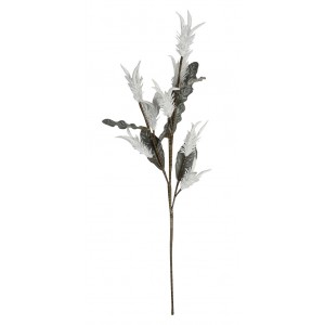 Τεχνητό κλαδί με λουλούδια σε λευκό χρώμα σε σετ των έξι τεμαχίων 91 εκ