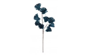 Διακοσμητικό κλαδί με λουλούδια σε μπλε χρώμα σε σετ των έξι τεμαχίων 97 εκ