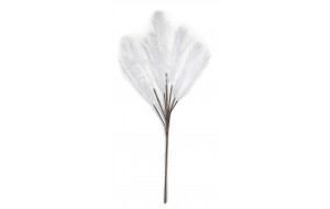 Λευκό διακοσμητικό λουλούδι σετ των έξι 105 εκ